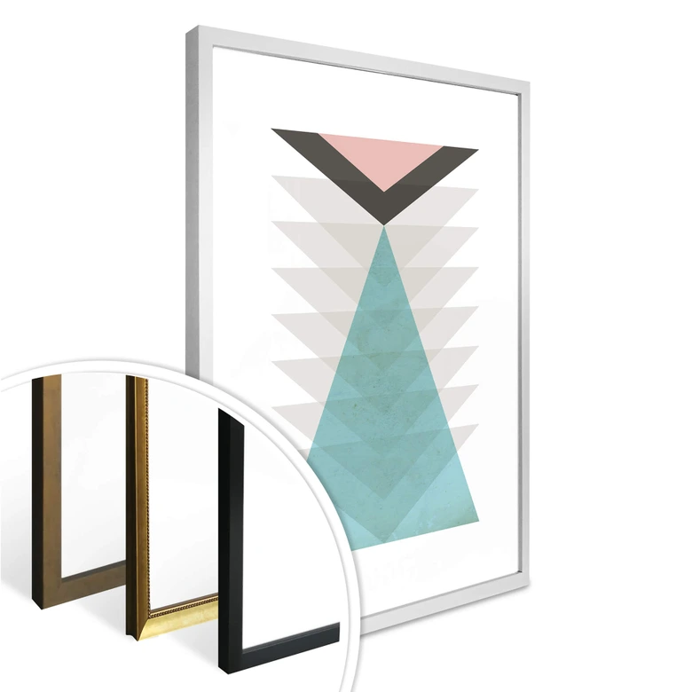 Poster Nouveauprints - Totem aqua & pink 