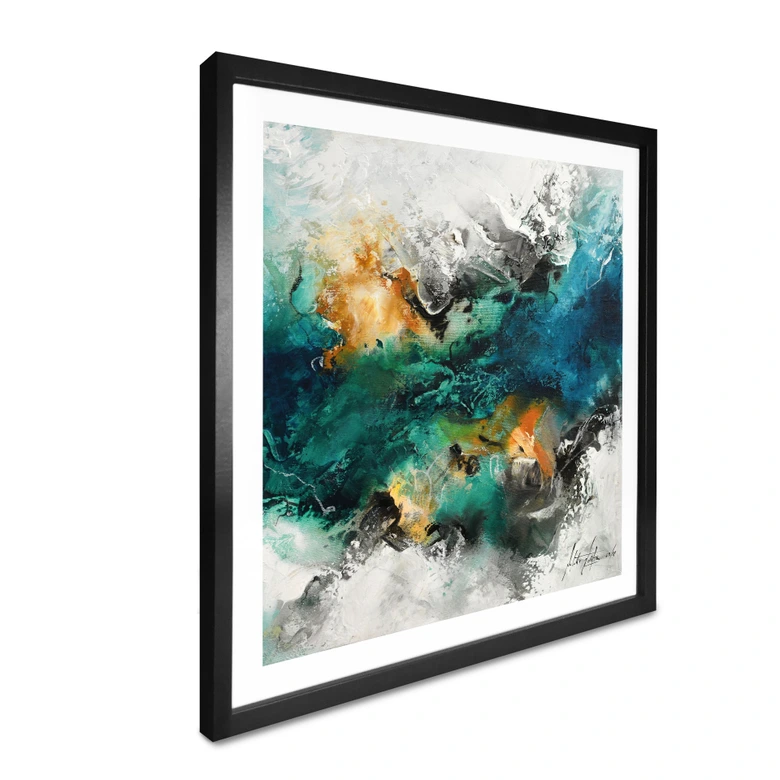 Poster Farbnebel abstrakt - Fedrau 