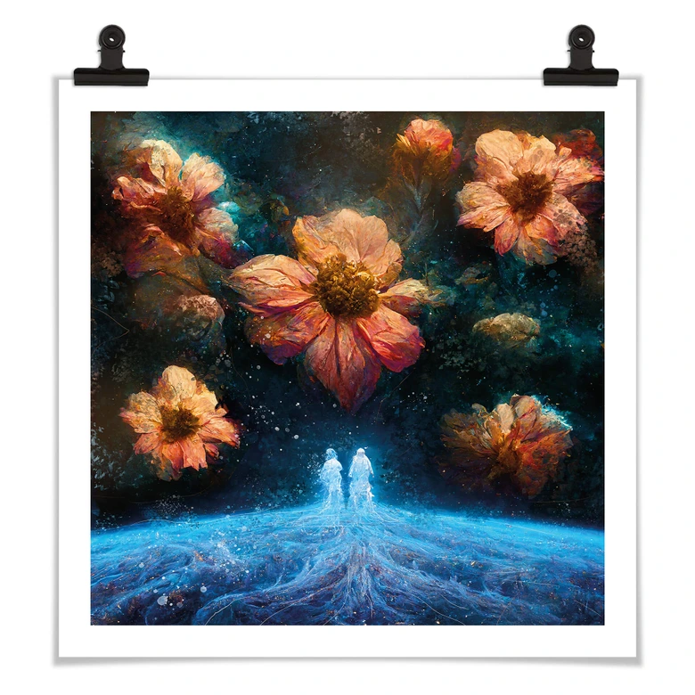 Poster Heine - Ursprung vom Leben - Astro Cruise - Quadratisch 