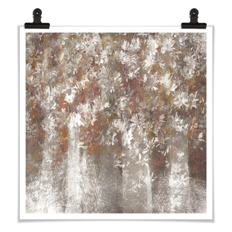 Poster Talen - Magnolien - Quadratisch 