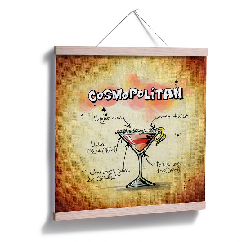 Poster Cosmopolitan - Recept 