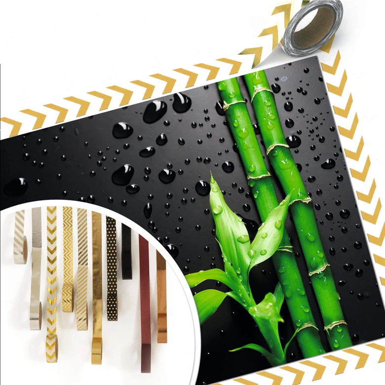 Poster Bamboo over Black 