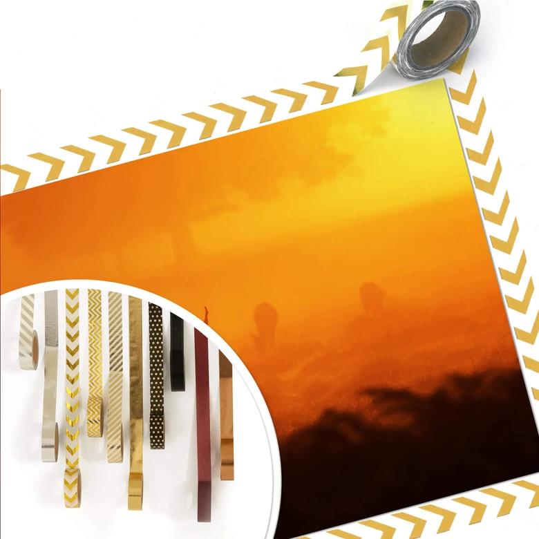 Poster Hert met zonsondergang 