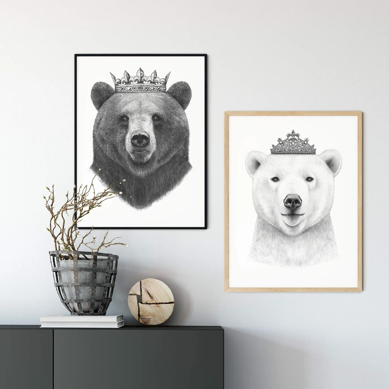 Poster Korenkova - Drottning Björn 