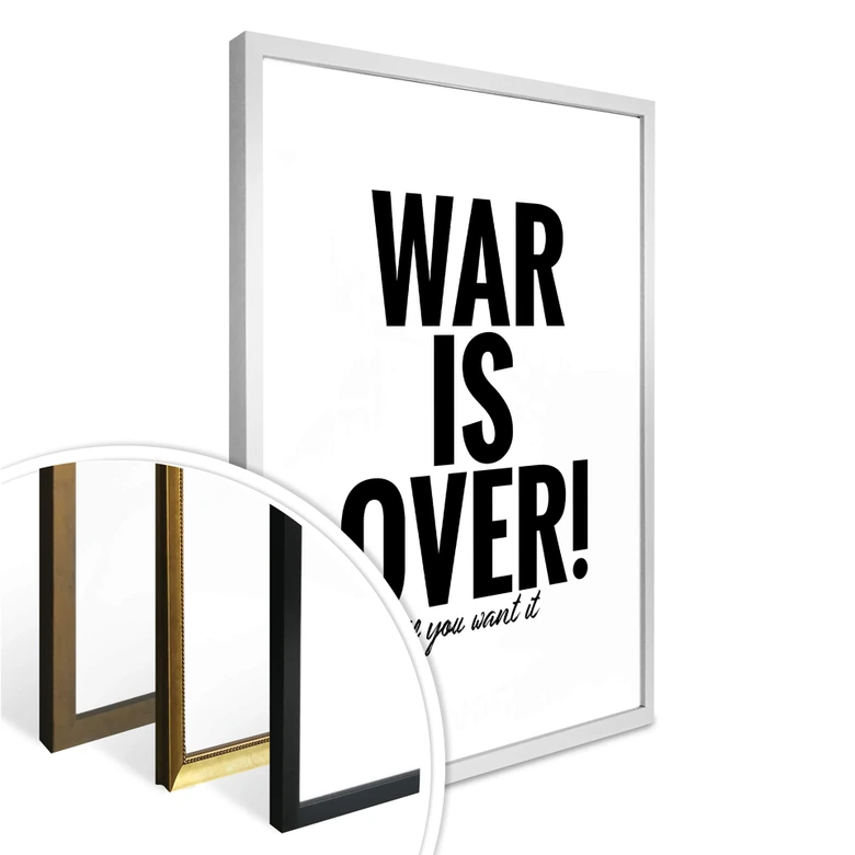 Poster - War is over 