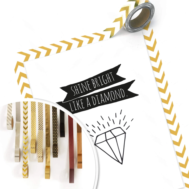 Poster Skina som en diamant 