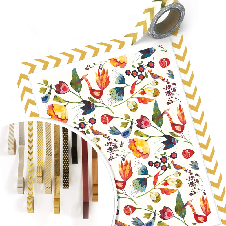 Poster Blanz - Blommor och fåglar 