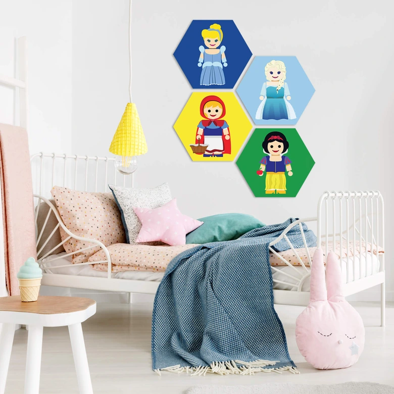 Hexagon - Alu-Dibond Gomes - Elsa Frozen  
