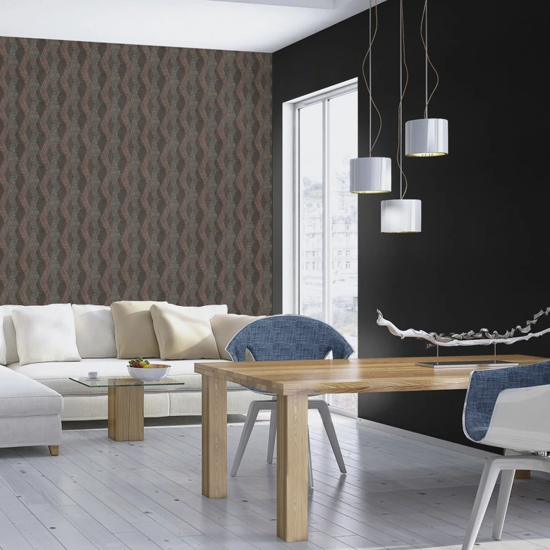 Rasch Vliestapete, Mustertapete African Queen III dunkelrot 