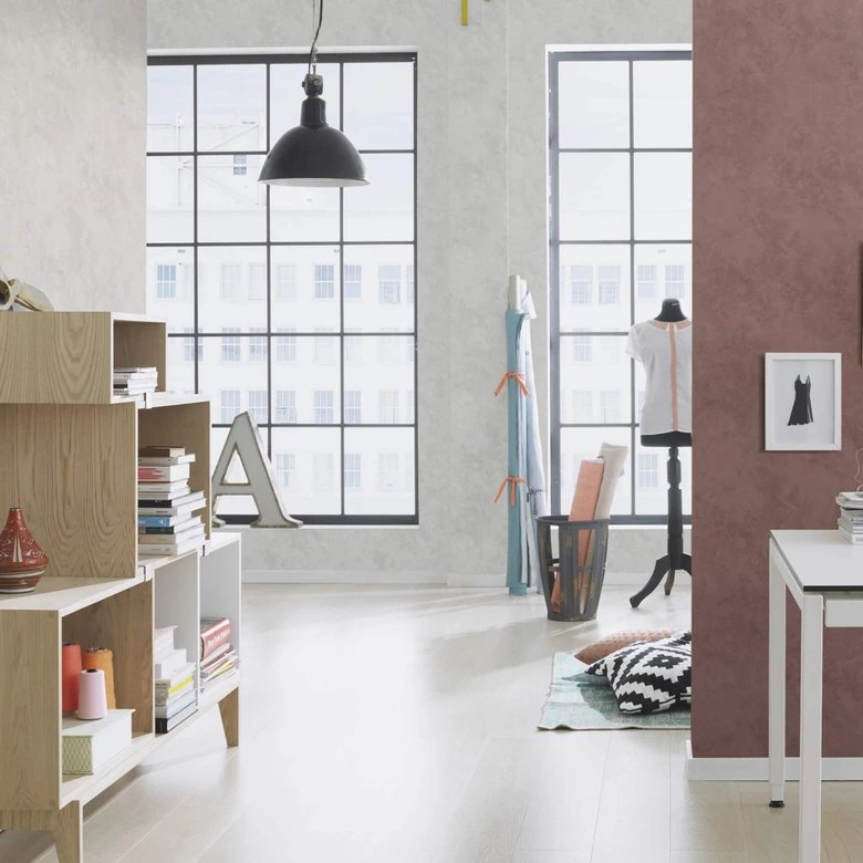 Rasch Vliestapete Brick Lane braun, rotbraun 
