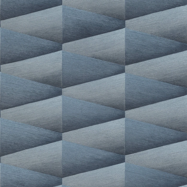 Rasch Vliestapete, Mustertapete Composition dunkelblau 