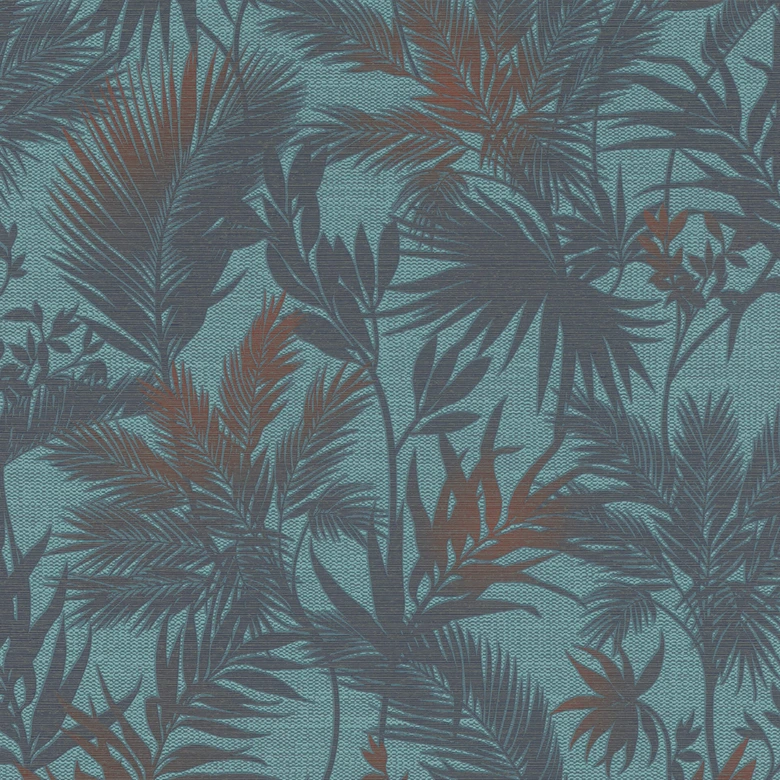 Rasch Kalahari Papier peint intissé à motif turquoise 