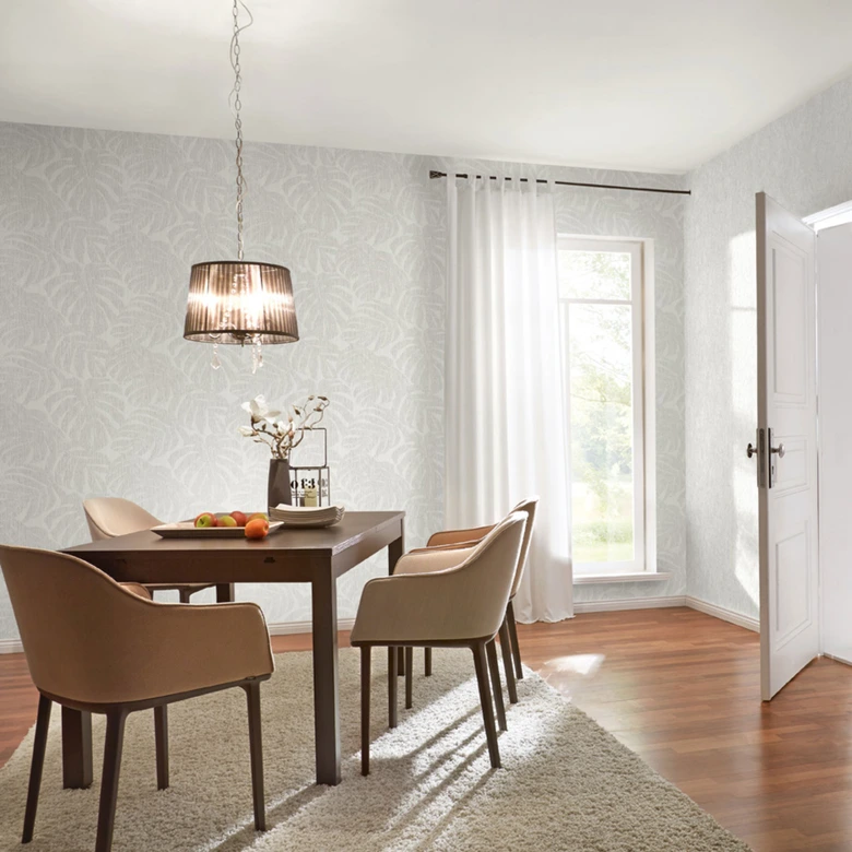 Rasch Vliestapete, Mustertapete Welcome Home mittelgrau 