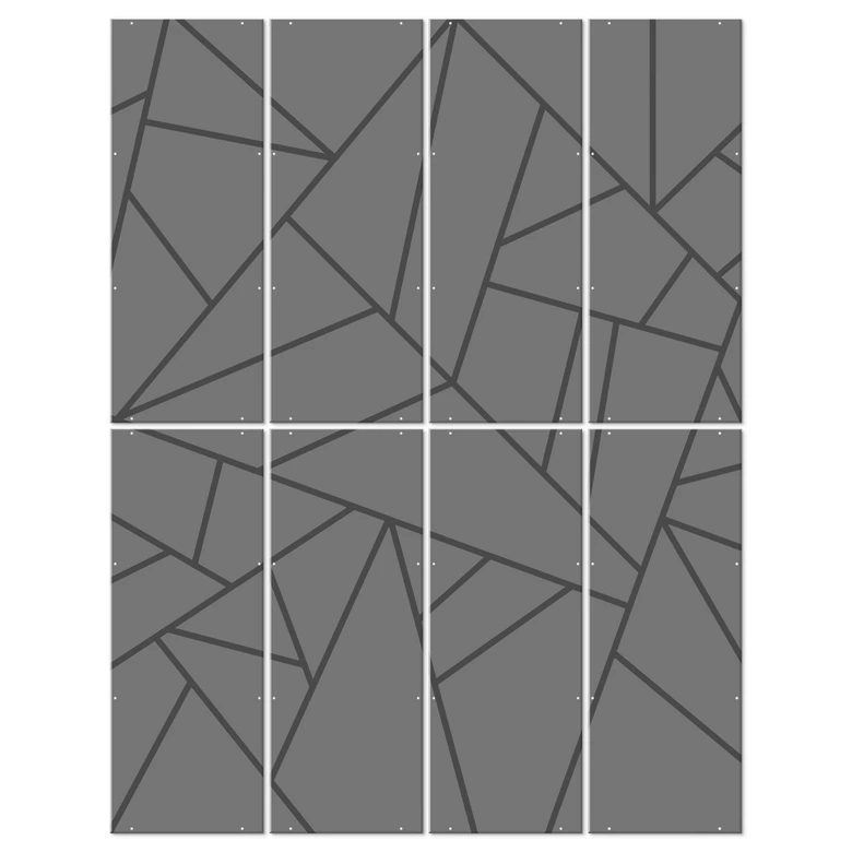 Séparation de pièce, paravent, paravent suspendu Grille noire 