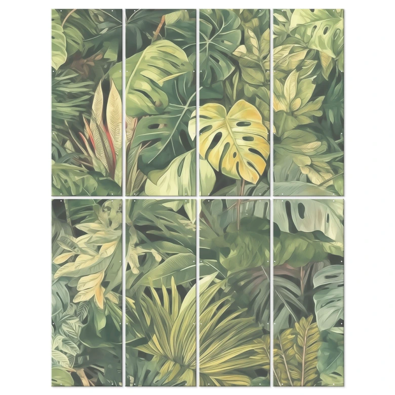 Séparation de pièce, paravent, paravent suspendu Plantes de la jungle - Jaszke 