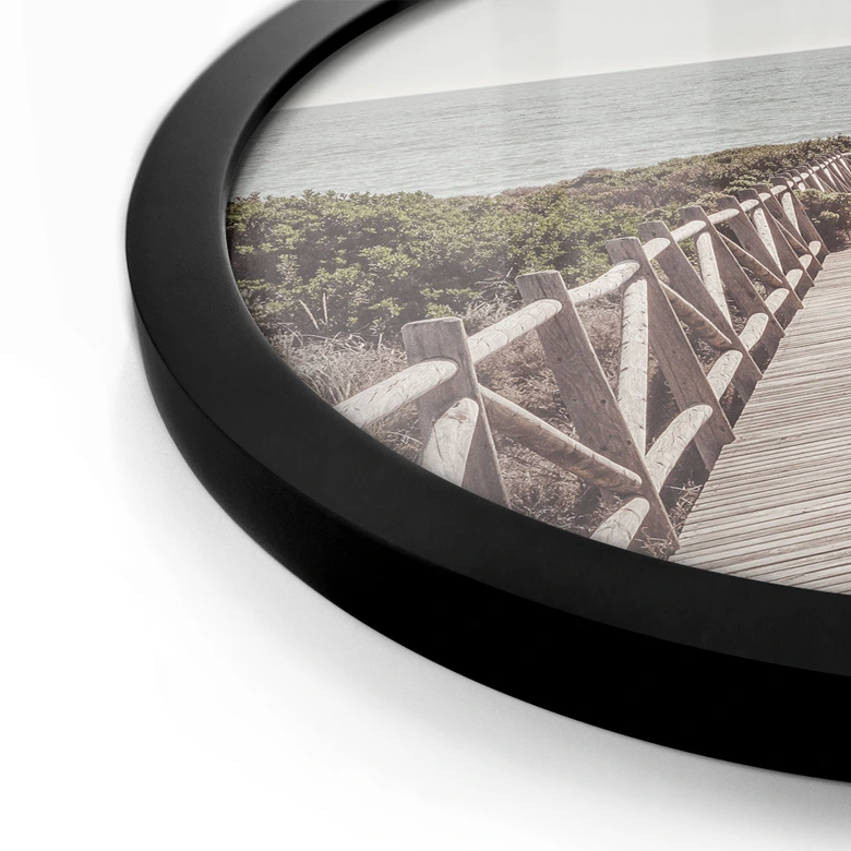 Poster Steg zum Strand - 1X Studio - Rund 