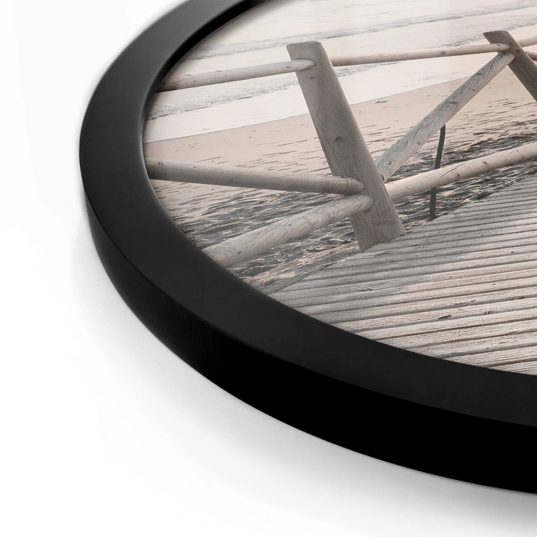 Ronde Poster 1X Studio - naar het Strand 