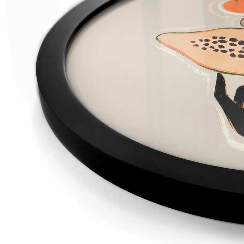 Poster Arty Guava - Papaya Balance - Rund 