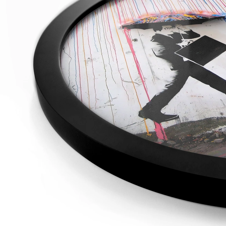 Poster Banksy - Coloured Rain - Rund 