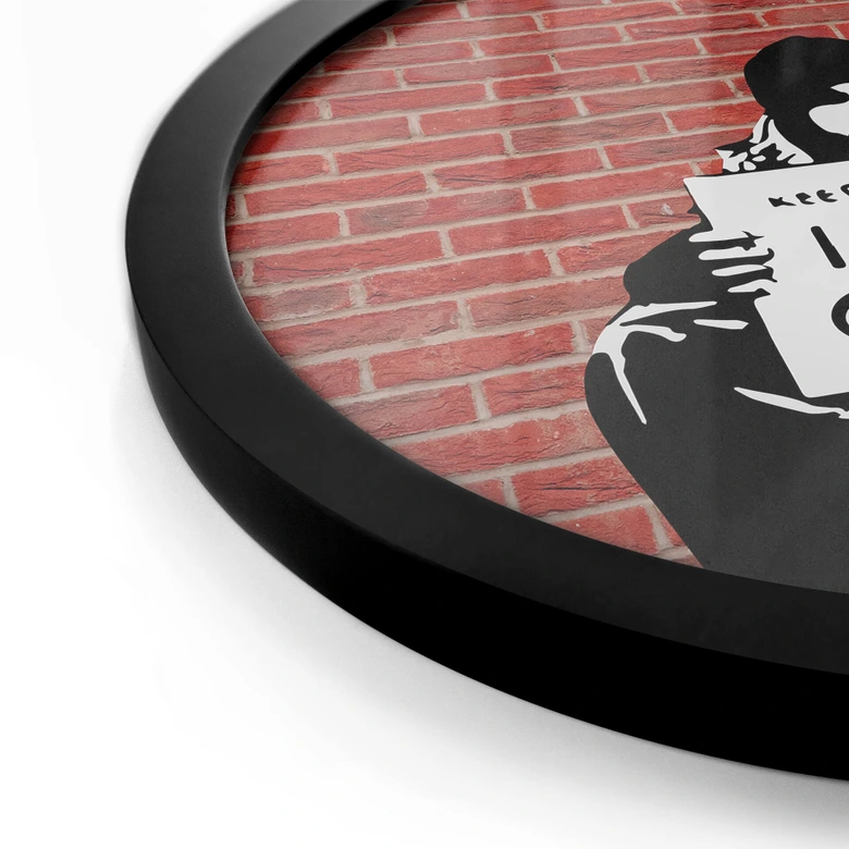 Poster Banksy - Keep Coins - Rund 