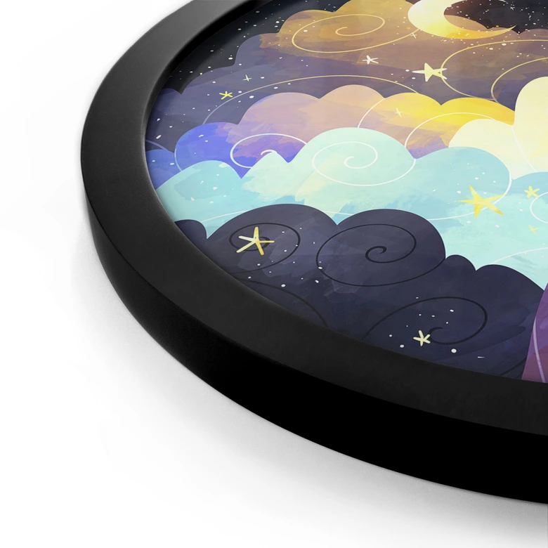 Poster Kite flight through starry clouds - DigitalArtsi - Round 