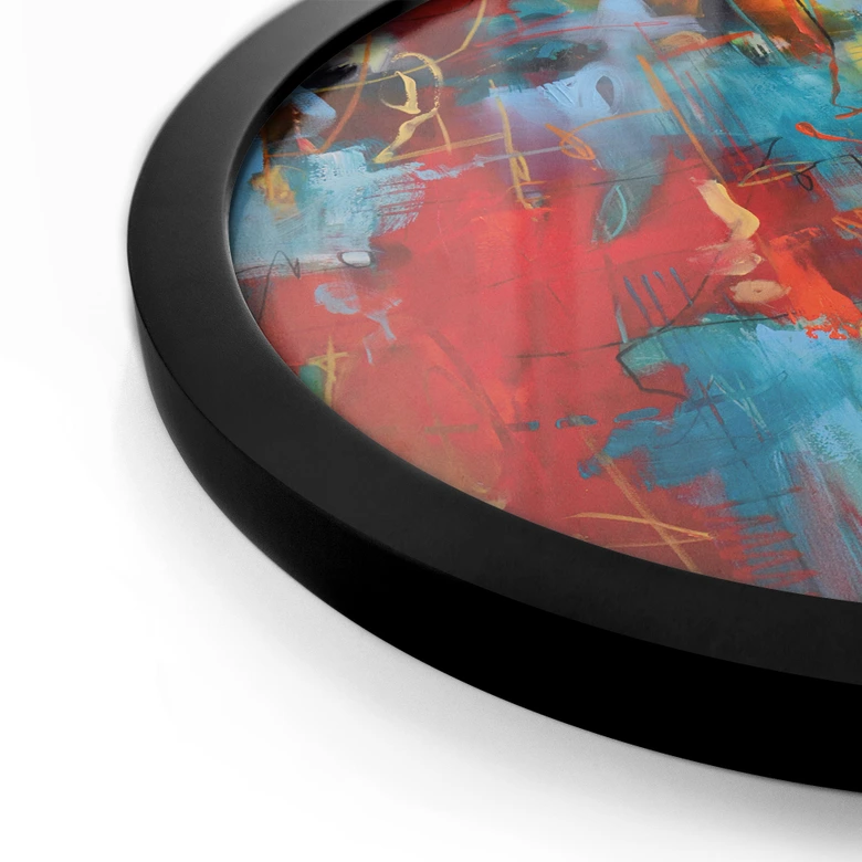 Plakat Kolorowy chaos - Fedrau - Okrągły 