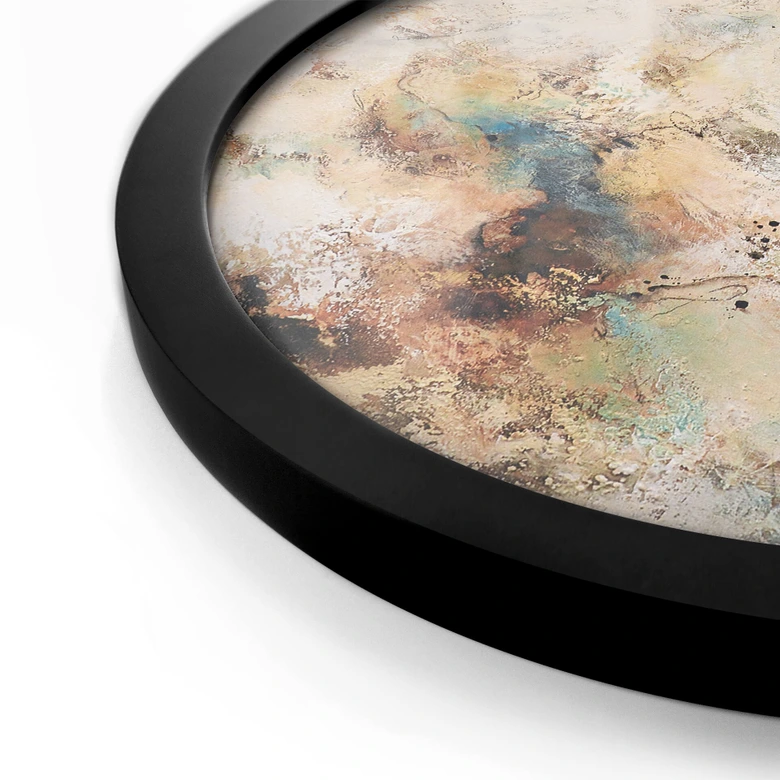 Poster Fedrau - Harmonie | Abstrakte Kunst - Rund 