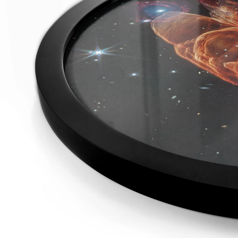 Poster James Webb Telescoop - Kosmische orkaan Herbig Haro 49/50 - Rond 