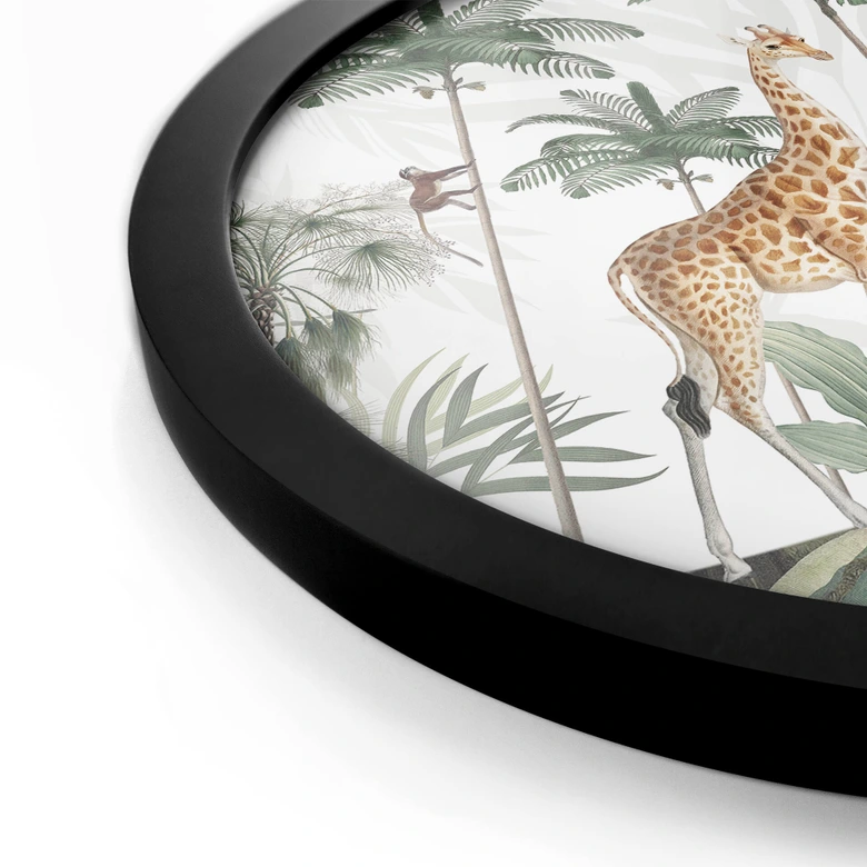 Poster Kikki Belle - Die Giraffen - Rund 