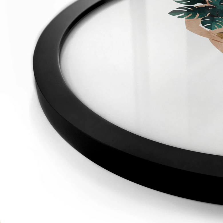 Póster Kubistika - La mujer desnuda - Redondo 