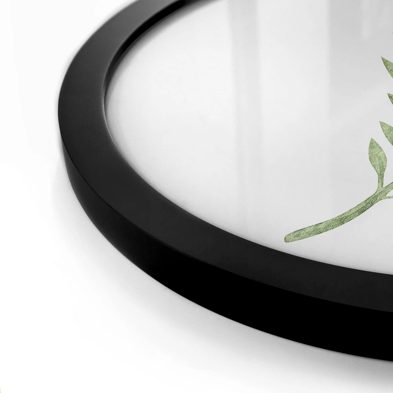Poster Kvilis - Palm Leaf - Rund 