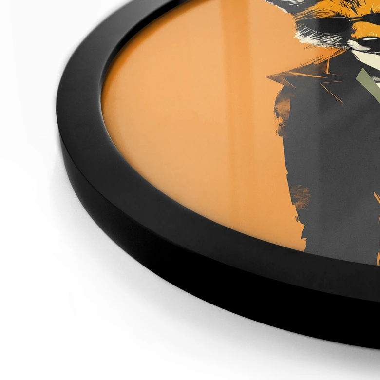 Poster Cool räv i kostym - Magnusson - Rund 