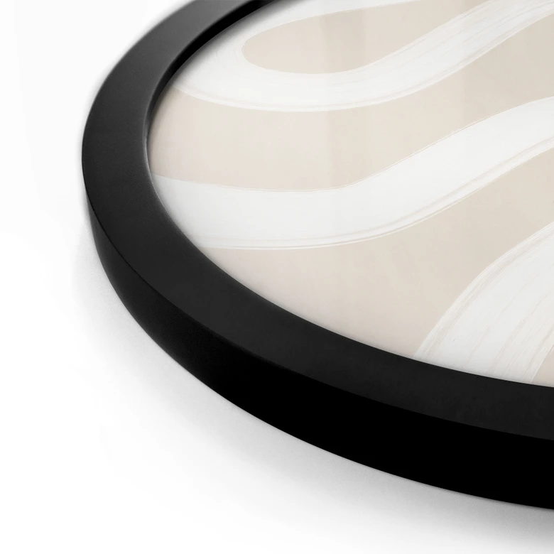 Poster One Line Art - Mild ström - Ristova - Rund 