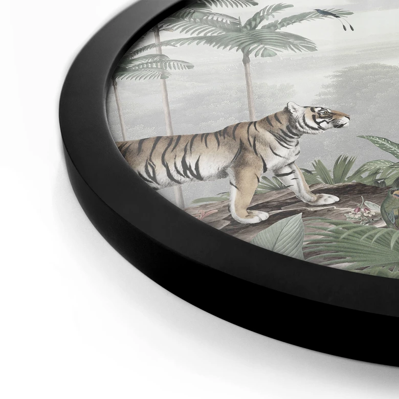 Poster Sir Edward - Tiger in den Tropen - Rund 