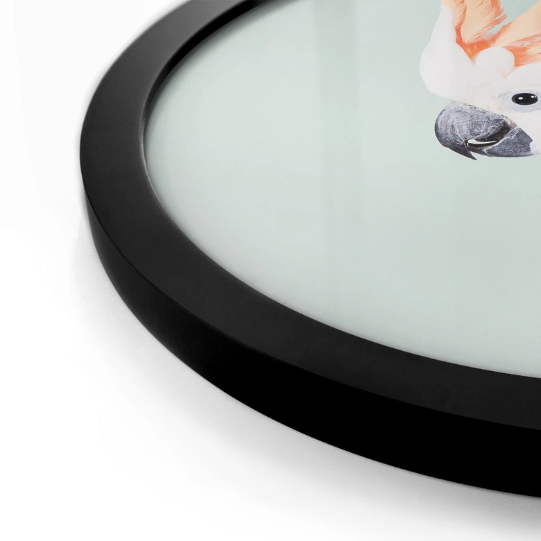 Poster djurporträtt rosa kakadua - Sisi & Seb - Rund 