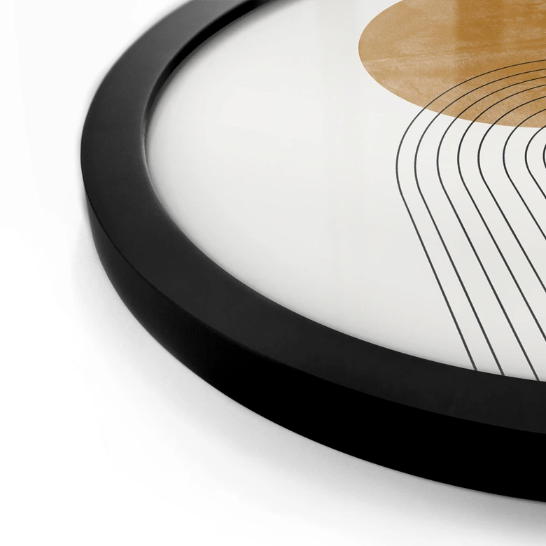 Poster The Miuus Studio - Abstract Flow - Rund 