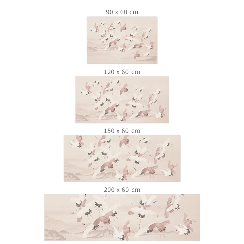Self-adhesive kitchen splashback Cranes over the lake - Bloomery Decor 