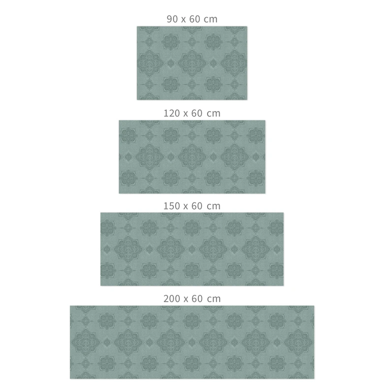Self-adhesive kitchen splashback Mandala pattern Marrakech green - Bloomery Decor 