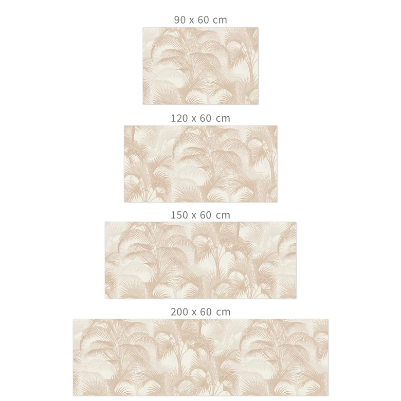 Self-adhesive kitchen splashback palm trees in the jungle beige - Bloomery Decor 