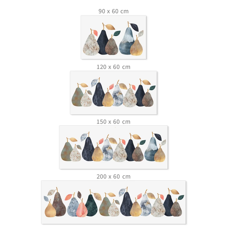 Fredriksson självhäftande Stänkpanel - Färgglada päron 