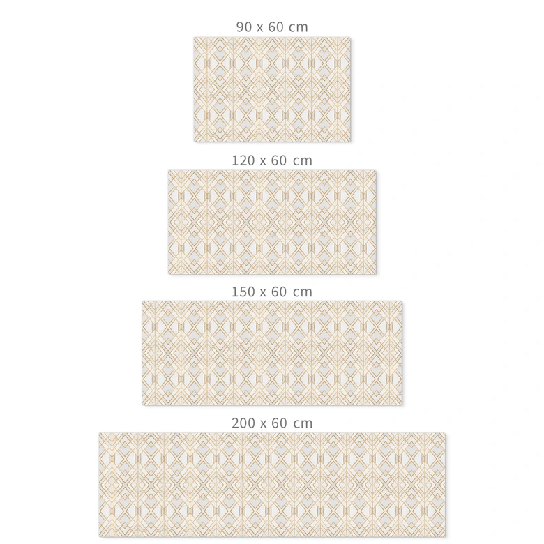 Selbstklebende Küchenrückwand Fredriksson - Goldene Geometrie 