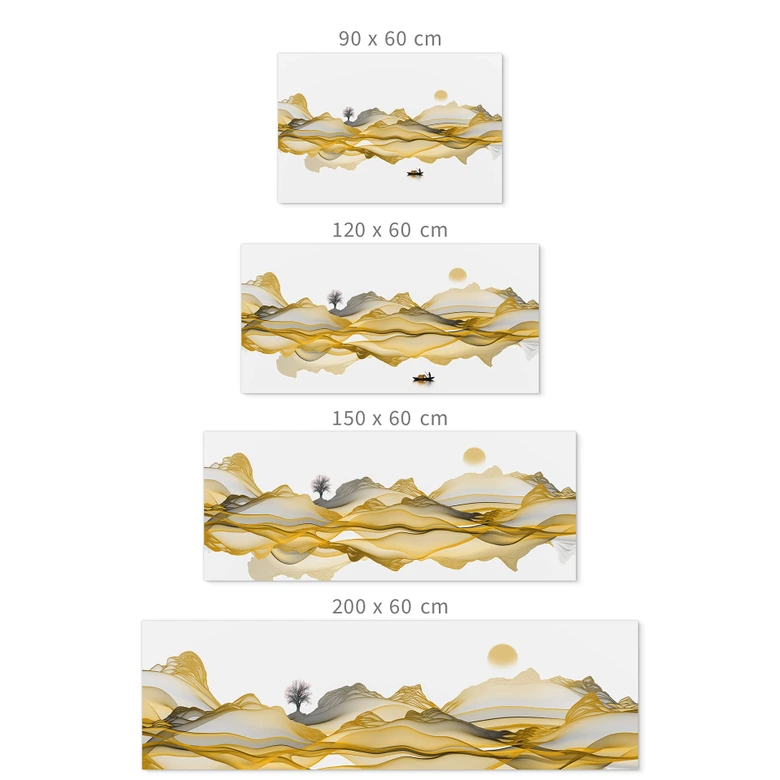 Självhäftande Stänkpanel Gyllene bergen 