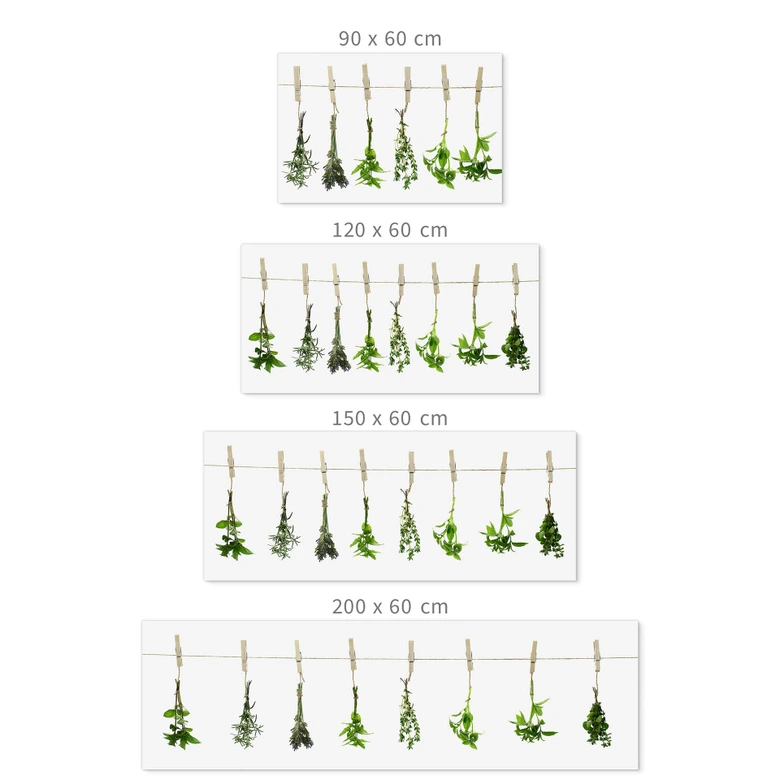 Selbstklebende Küchenrückwand Kräuter 