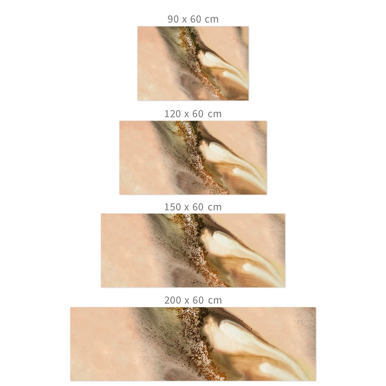 Self-adhesive kitchen splashback Colors of the earth: Flowing composition - Meikle 
