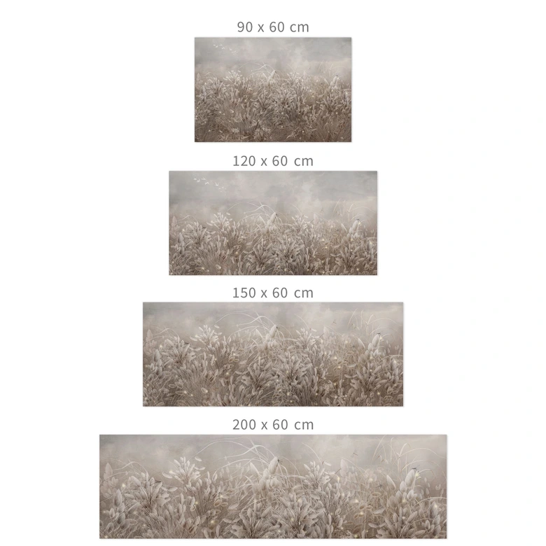 Zelfklevende Keukenachterwand pampagras en grassen in beige - Ms Tiff 
