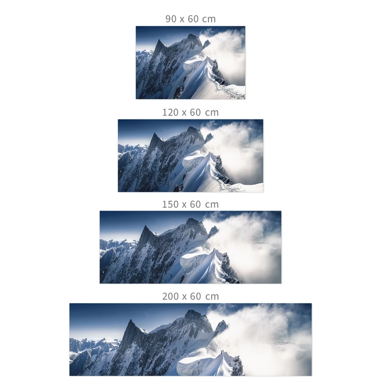 Selbstklebende Küchenrückwand Gipfel des Mont Blanc - Nienartowicz 