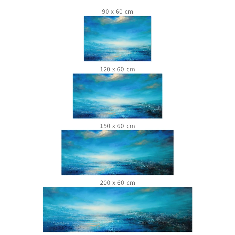 Zelfklevende Keukenachterwand Eindeloos in blauw - Schmucker 