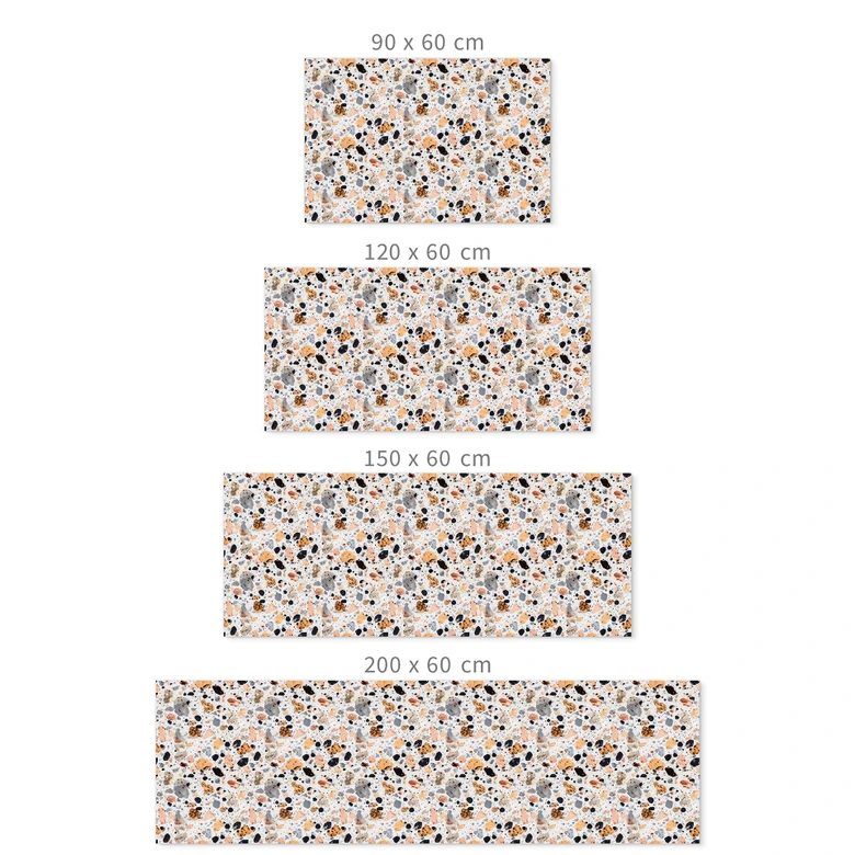 Self-adhesive kitchen splashback Colorful terrazzo stones - Treechild 