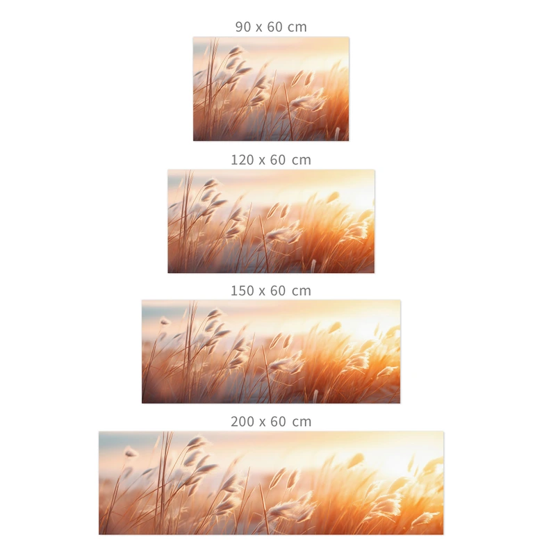 Self-adhesive kitchen splashback Dune grass in the evening sun - Treechild 