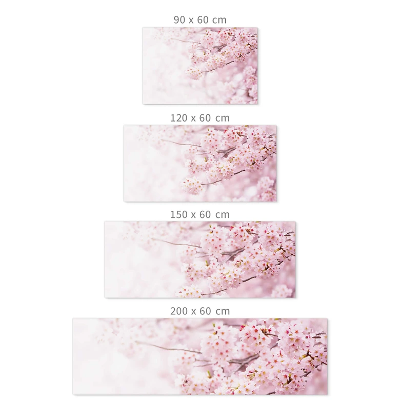 Självhäftande stänkpanel Delikata körsbärsblommor 